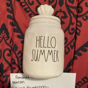 Rae Dunn “Hello Summer” Mini Canister